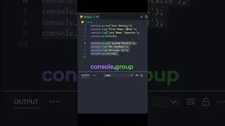 Console GROUPS in JavaScript 🫢 #javascript #coding #programming
