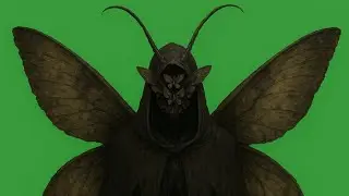 Moth Prophet Horror Green Screen | Scary Creature Clip (Free to Use)