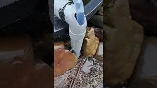 It works!! The home made overflow for the fish pond works 🙌🏻 #overflow #fishpond #water #waterfall