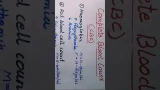 Complete Blood Count Part:1 #biology #chemistry #science #neet #education #completebloodcount #cbc