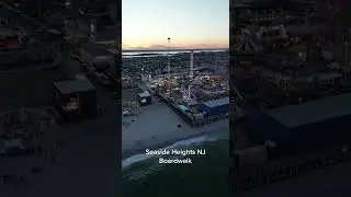 Seaside Heights NJ Boardwalk from the drone. #drone #photography #newjersey #travel #jerseyshore
