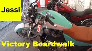 Victory Boardwalk Exhaust Start Sound: Custom Akrapovic Exhaust System Test