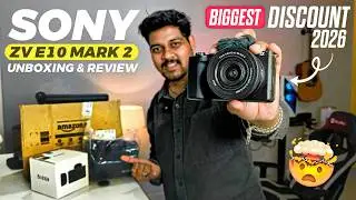 sony zv e10 mark ii kit lens unboxing review & setup 😍 | sony Zv 10 mark ii at lowest price trick
