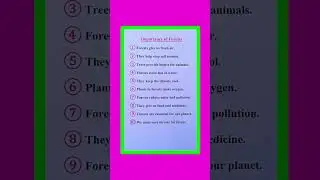 Essay On Importance of Forests in English/Importance of Forests Essay in English