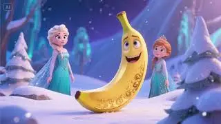 ❄️🍌 Elsa and Golden Banana | Funny Kids Song & Magical Adventure ✨🎶