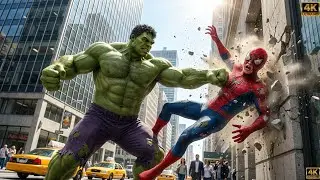 Green Hulk vs Spider-Man | Full Power Battle (4K)