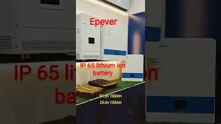 Epever Lithium-ion Batteries | 25.6V & 51.2V 100Ah | IP65 Weatherproof // unboxing #shorts