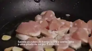 RECEITAS RAPIDAS#1 CUBINHOS DE FRANGO COM TSEKE