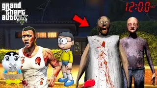 FRANKLIN TRYING TO ESCAPE SHINCHAN AND NOBITA FROM GRANNY HOUSE IN GTA 5