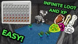 EASIEST 1.21 AUTOMATIC SPAWNER XP FARM TUTORIAL in Minecraft Bedrock (MCPE/Xbox/PS/Switch/PC)