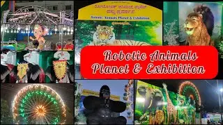 Robotic Animals Exhibition at RR Nagar/ Bangalore 2024/ Giant wheel/ Fun rides/ Shopping