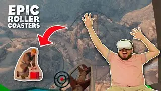 REACTING TO EPIC ROLLER COASTER ON VR FOR THE FIRST TIME!!! || OCULUS!