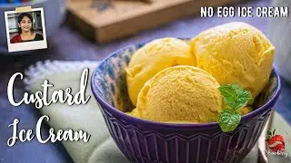 Custard Ice Cream Recipe | മിക്സിയിലും ഐസ്ക്രീം | Ice Cream Recipe Malayalam | Eggless Ice Cream