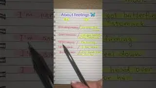 About feelings 🦋 #английский #english #love #words #englisteacher #английскийязык #урок