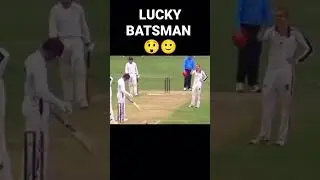 LUCKIEST BATSMAN 😮🤯 EVER 😐✅ BAILS DIDN'T FALL 💥 #shortscricket