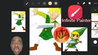Desenhar Link de Zelda no Infinite Painter Android Parte 5