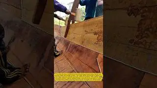 Traditional Wood Slab Joining with Wooden Mallet | Old-School Precision