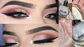 Silver eye makeup tutorial step by step easy eye look//Hoorain Fatima vlog 