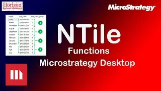NTile Functions - Microstrategy Desktop