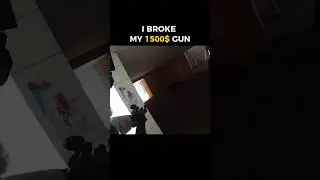 I broke my 1500$ gun! #airsoft #airsoftcqb #warzone #fakegun #army #airsoftgun #milsim #military