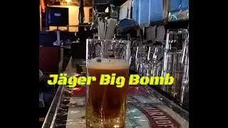 J&auml;ger Big Bomb - Cocktail Recipe- 40 ml J&auml;ger,  Redbull 120ml(Pub Kuutio)