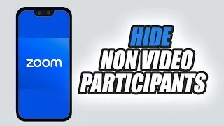 How To Hide Non Video Participants On Zoom Workplace App