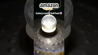 Galaxy crystal ball🔮😍✨️ #amazonfinds #amazonhaul #crystaball #unboxing #haulvideo #taubatauba #vicky