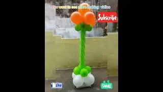 India flag theam Balloons pillar