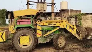John deere tractor 5310 4w Loader 💪 Loading manure spreading machine #loadertractor 