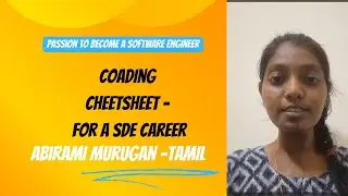 Coading Interview Cheet Sheet | Tamil | Abirami Murugan
