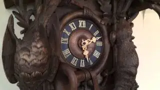 Huge Antique Black Forest 4 foot Hunter Cuckoo Clock circa 1900