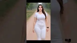 Elegant Walk in White Outfit 🤍 | Confidence & Natural Beauty | #Shorts#trending #aivideo #aiart