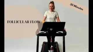 30 Minutes Treadmill Intervals for Hormone Balance | Follicular Phase Focus 💕
