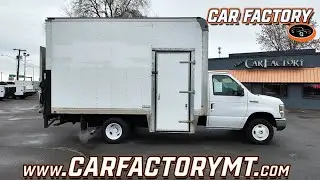 2011 Ford E450 Cube Van with 14 Foot Box, Tommy Lift, Cab Pass Through