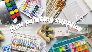 All my new art or painting supplies 🫟🖌️🎨