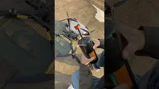 Fiber-optic drone,Please release the buckle when using the optical fiber barrel. #drone #fpv