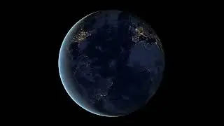Silent Space View: Earth at Night Lighting Up the Planet [GRAD]