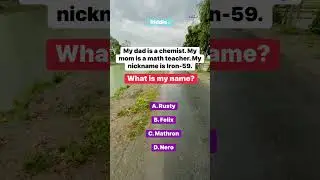 riddle : what's my name #puzzle #riddle
