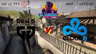 CLOUD9 VS GEN.G - 2&ordm; MAP INFERNO - CS_SUMMIT6 (PT/BR)
