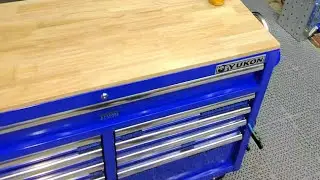 Toolbox tour my 46” Yukon 9 drawer mobile workbench!
