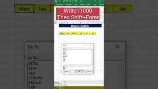 Excel Shortcut Trick- Insert Border😛 #excel #msexcel #eleganceacademy #ytshorts #shorts #border