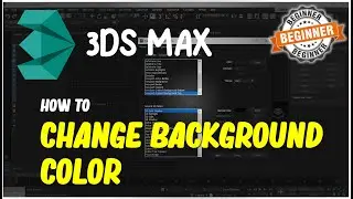 3Ds Max How To Change Background Color