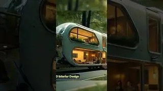 Moving Glass House on Wheels#LuxuryVan#PinkHouse#MovingVilla#ArchitectureShorts#DreamHome