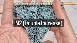 M2 (make 2) knitting double increase