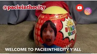 PacieInTheCity FINALLY #unboxes Ryan's World Giant Egg that she got in June!!  #ryansworld