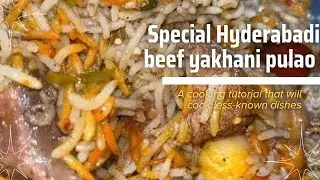 Special Hyderabadi beef yakhani pulao recipe #food #flavoursofbushrakitchen #cooking# pulaoo