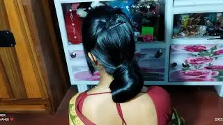 Beautiful Silk And Sinning Hair Bun Opening Play | Beautiful Woman Long Hair Bun Opening For Husband