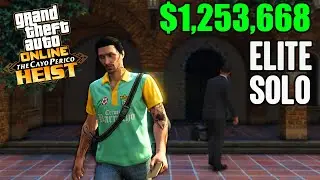 GTA Online Cayo Perico Heist- Longfin Approach with Drainage Tunnel Elite SOLO $1,253,668