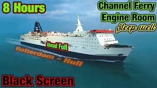 Ship Engine Room Sound | White Noise Sounds | 8 Hours Black Screen | Relax, Sleep, Meditation, Calm