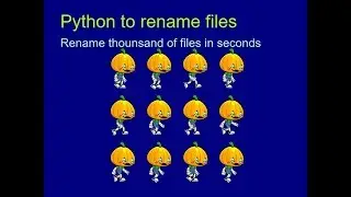 Python: renaming a lot of files (os.rename)